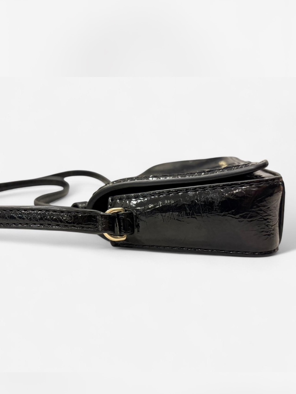 Marc Jacobs Patent Leather Black Crossbody Mini Bag - Picture 5 of 8